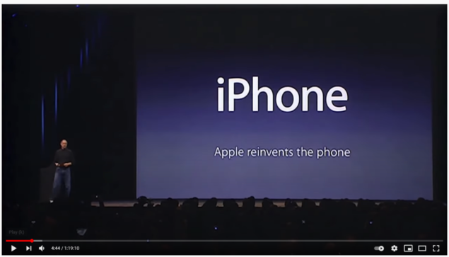 Steve Jobs iPhone launch 